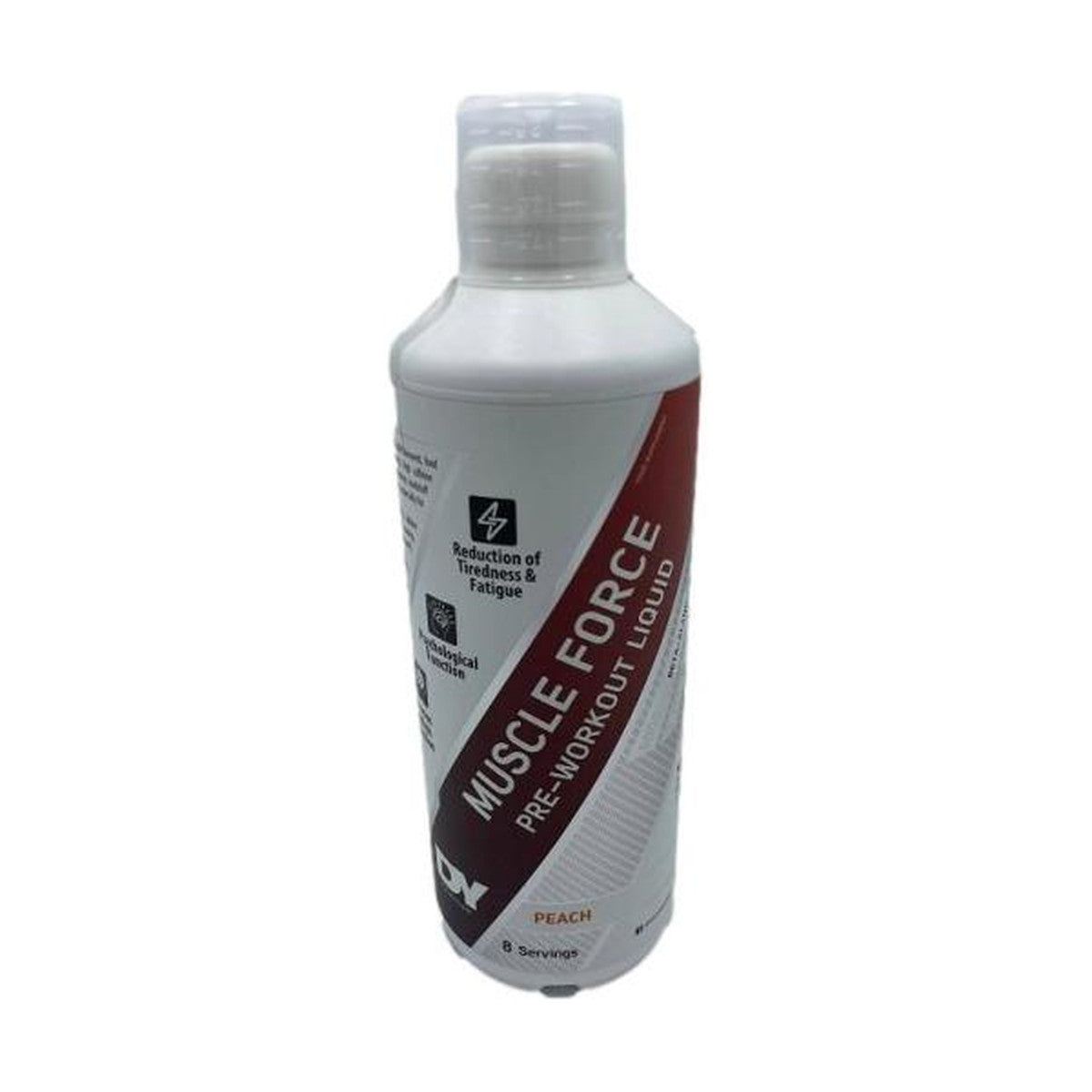 Dorian Yates Muscle Force Liquid Pre-Workout, Peach - 500 ml.