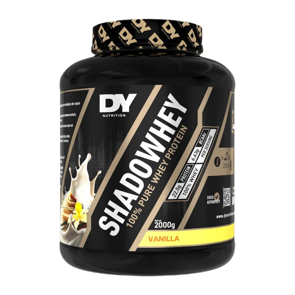 Dorian Yates ShadoWhey 100% Pure Whey Protein, Vanilla - 2000g