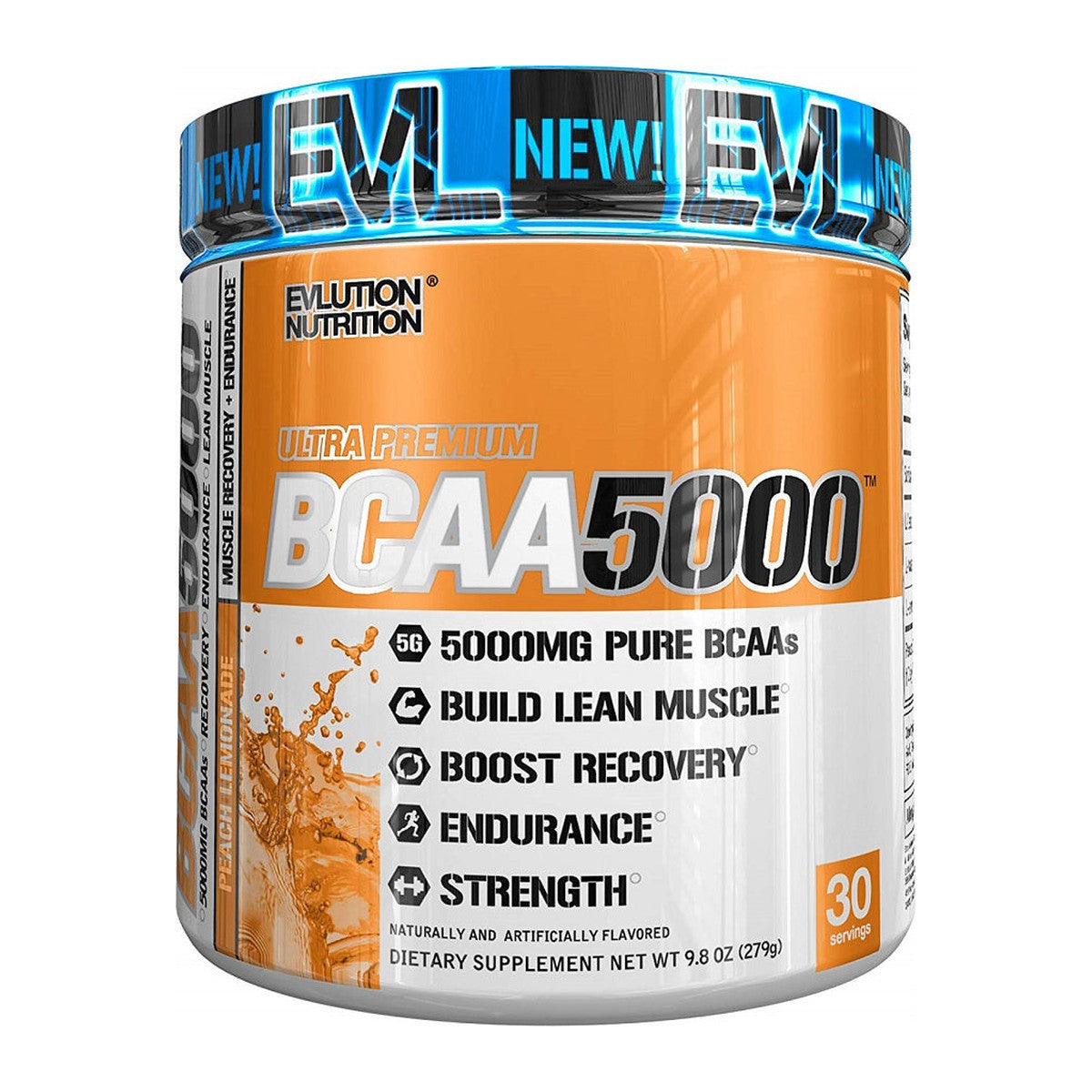 EVLution Nutrition BCAA 5000, Blue Raz - 240g