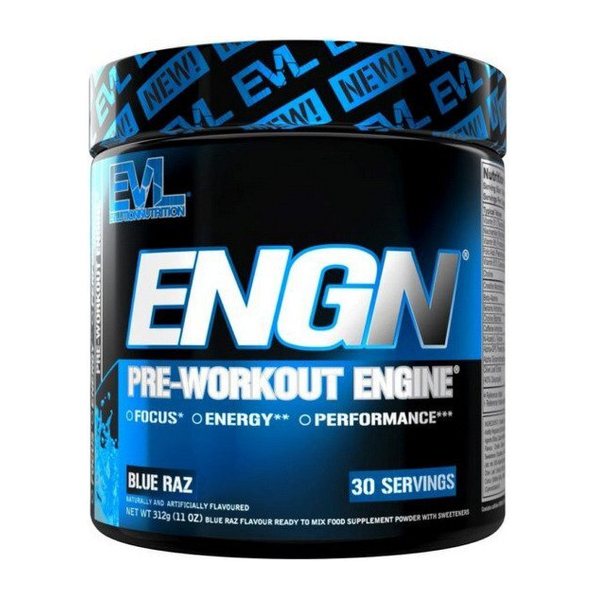 EVLution Nutrition ENGN, Blue Raz - 312g
