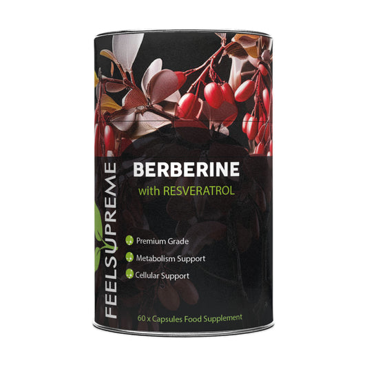 Feel Supreme Premium Berberine & Resveratrol Supplement - 60 caps