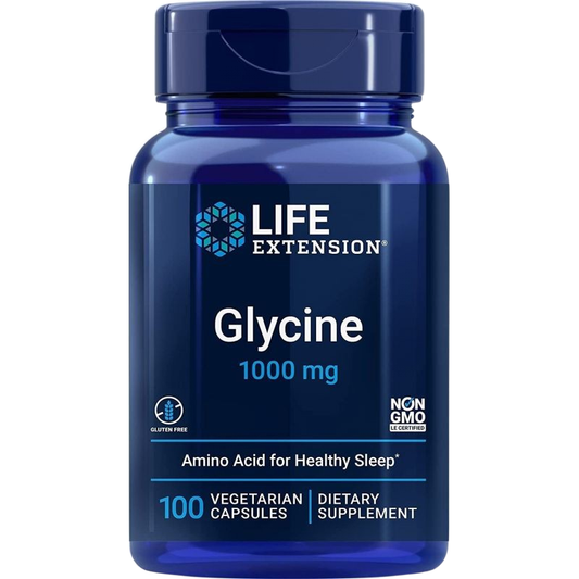 Life Extension Glycine, 1000mg - 100 vcaps