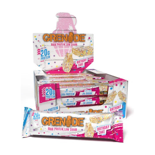 Grenade Protein Bars, Birthday Cake (EAN 5060221208055) - 12 x 60g