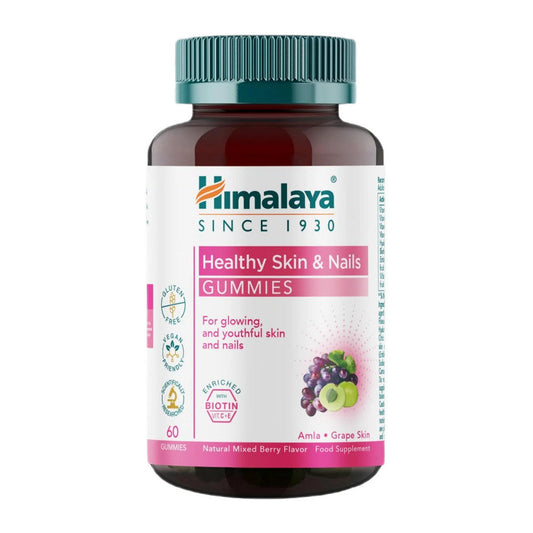 Himalaya Healthy Skin & Nails Gummies, Natural Mixed Berry - 60 gu