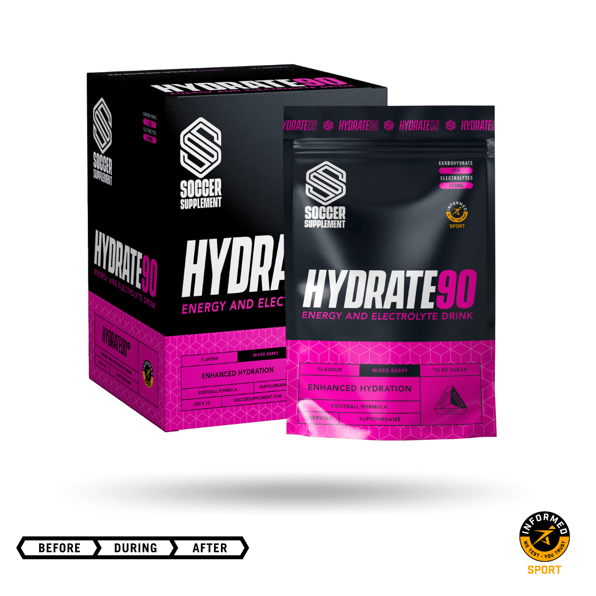 Soccer Supplement Hydrate90 26x33g