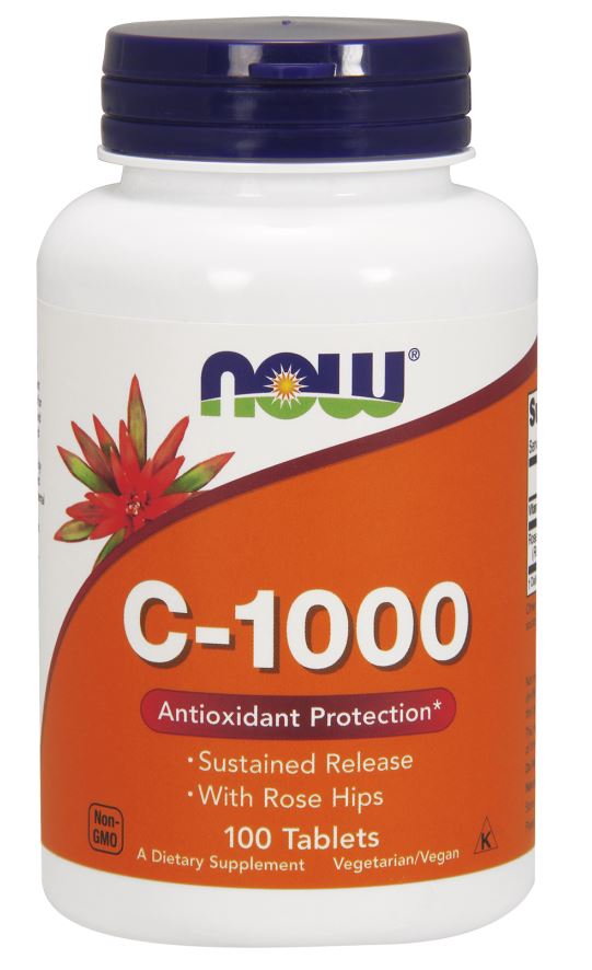 NOW Foods Vitamin C-1000 with Rose Hips - Sustained Release - 100