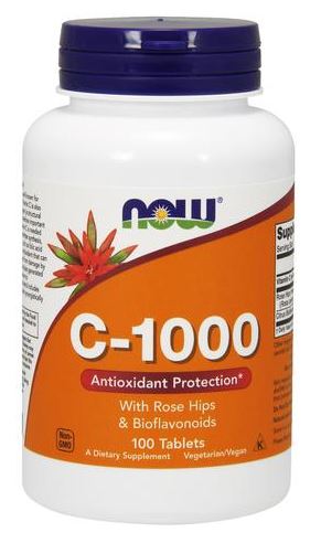 NOW Foods Vitamin C-1000 with Rose Hips & Bioflavonoids - 100 tabl