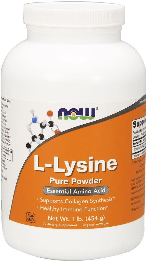 NOW Foods L-Lysine, 1000mg (Powder) - 454g