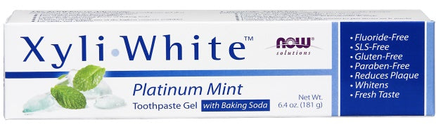 NOW Foods XyliWhite, Platinum Mint Toothpaste Gel w/Baking Soda