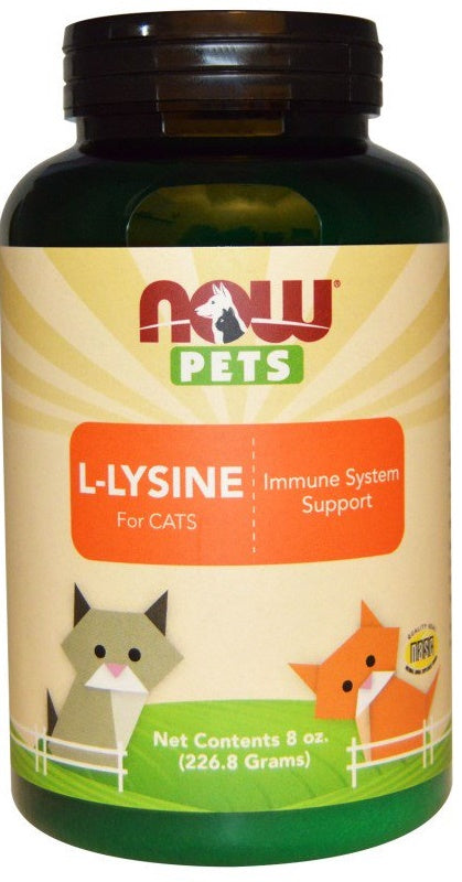 NOW Foods Pets, L-Lysine for Cats - 226.8g