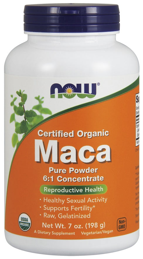 NOW Foods Maca 6:1 Concentrate, Pure Powder - 198g