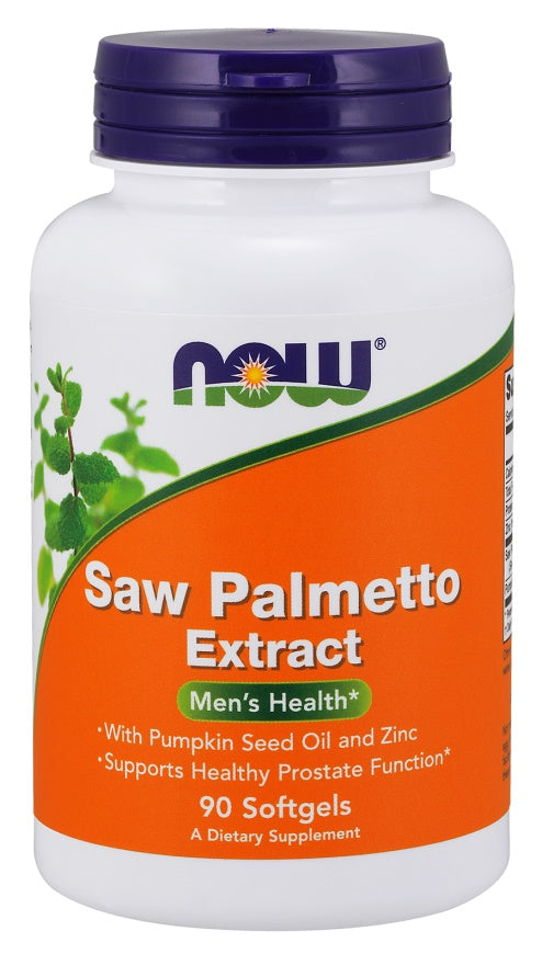 NOW Foods Saw Palmetto Extract with Pumpkin Seed Oil and Zinc, 80m