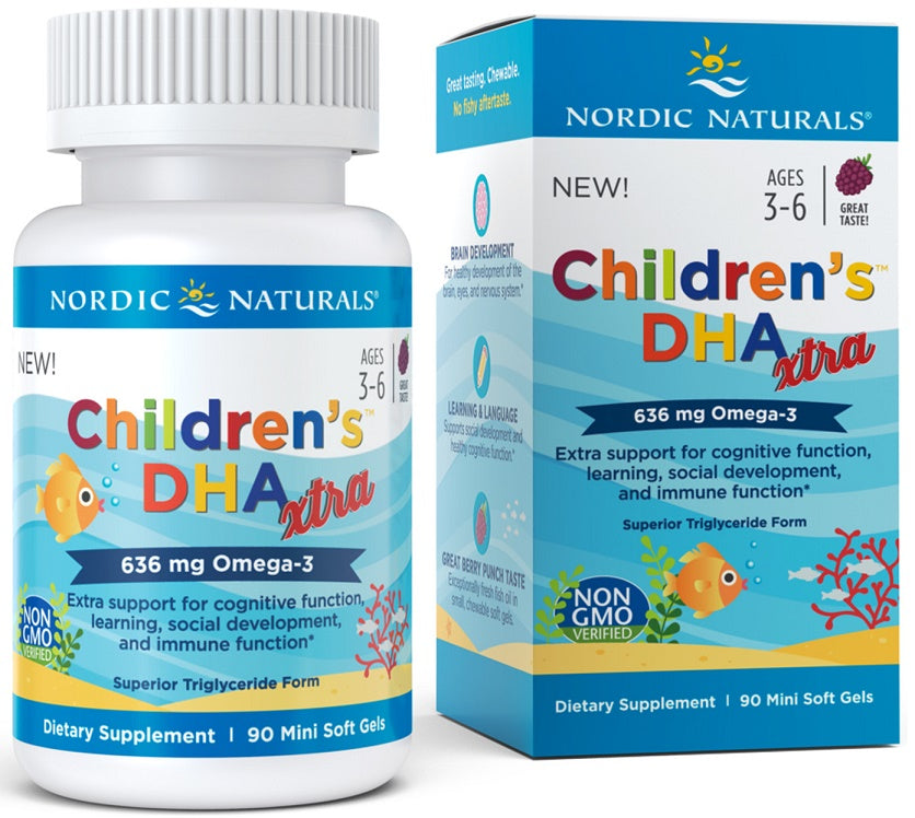 Nordic Naturals Children's DHA Xtra Fish Oil, 636mg Berry Punch