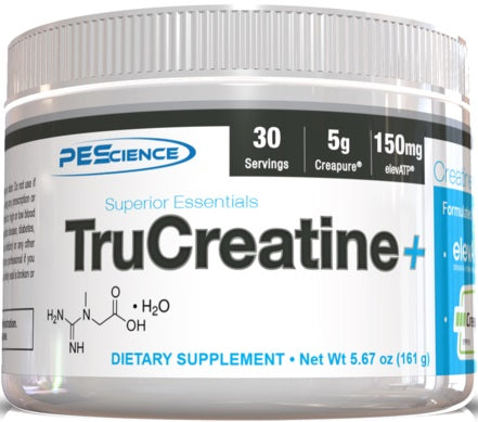 PEScience TruCreatine+ Powder, Unflavored - 161g
