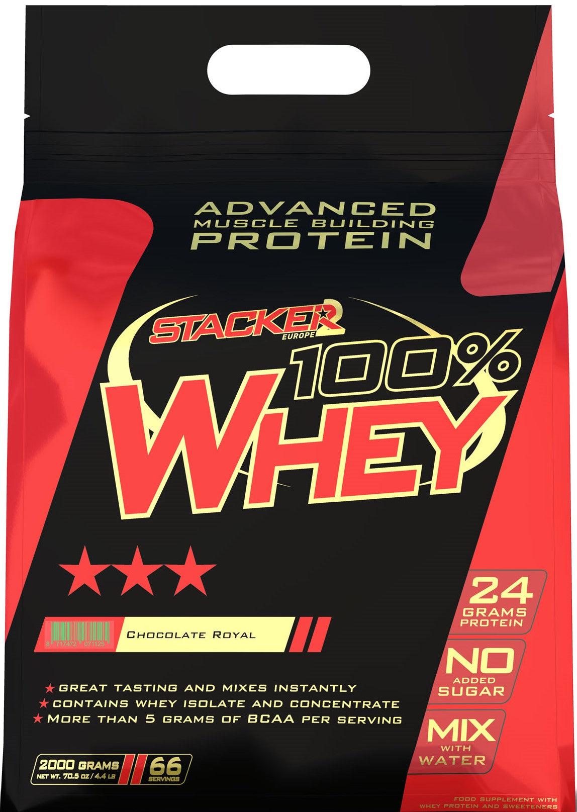 Stacker2 Europe 100% Whey, Chocolate - 2000g