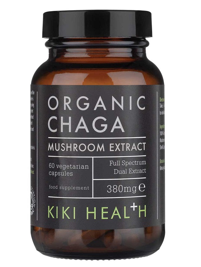 KIKI Health Chaga Extract, 380mg - 60 vcaps