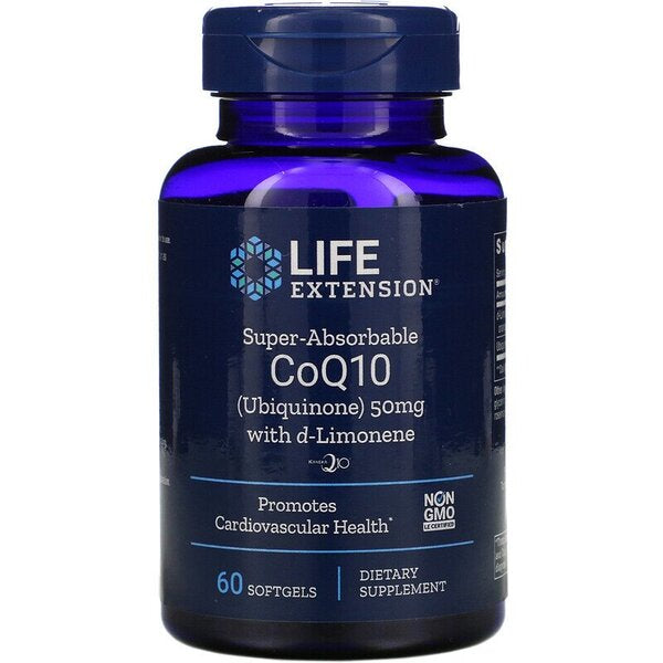 Life Extension Super Absorbable CoQ10 with d-Limonene, 50 mg - 60