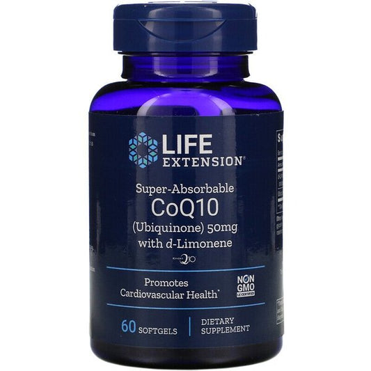 Life Extension Super Absorbable CoQ10 with d-Limonene, 50 mg - 60