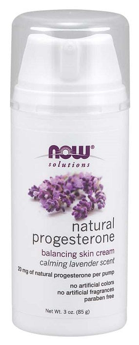 NOW Foods Natural Progesterone Balancing Skin Cream with Lavender