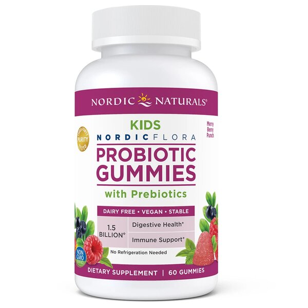 Nordic Naturals Probiotic Gummies Kids, Merry Berry Punch - 60 gum