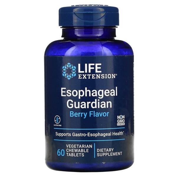 Life Extension Esophageal Guardian, Berry Flavor - 60 vegetarian c