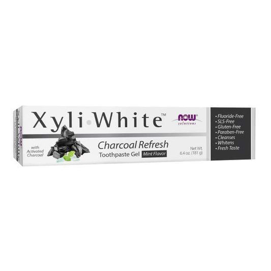 NOW Foods XyliWhite, Charcoal Refresh Toothpaste Gel - 181g