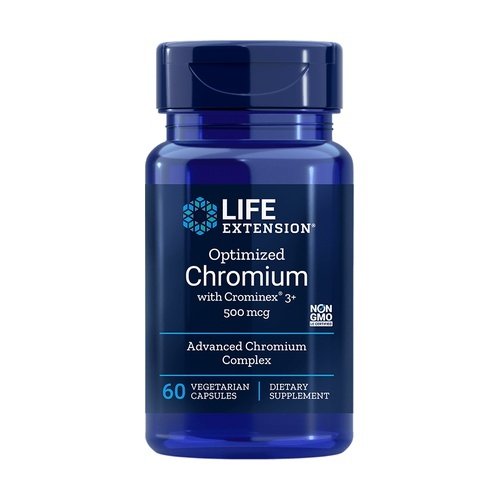 Life Extension Optimized Chromium with Crominex 3+, 500mcg - 60 vc