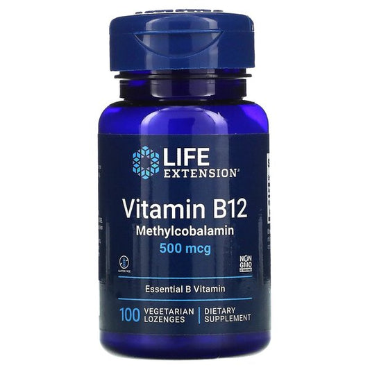 Life Extension Vitamin B12 Methylcobalamin, 500mcg - 100 vegetaria
