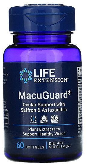 Life Extension MacuGuard Ocular Support with Saffron & Astaxanthin
