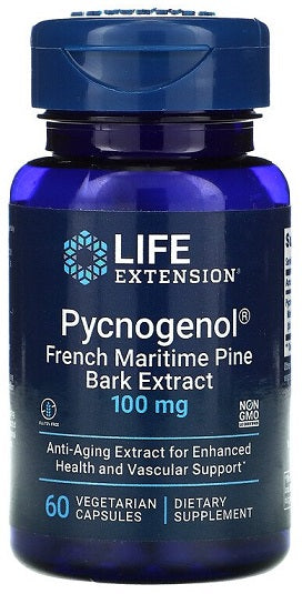 Life Extension Pycnogenol French Maritime Pine Bark Extract, 100mg