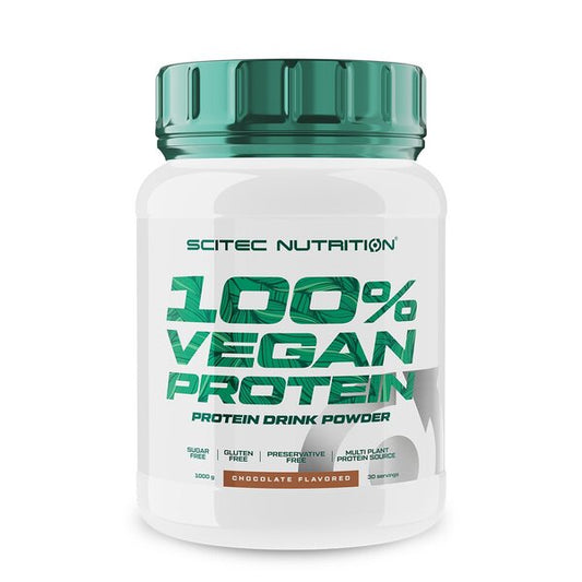 SciTec 100% Vegan Protein, Chocolate - 1000g