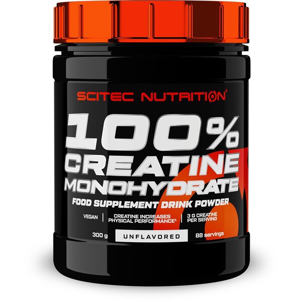 SciTec 100% Creatine Monohydrate, Unflavored - 300g