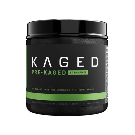 Kaged Muscle Pre-Kaged Stim-Free, Fruit Punch - 596g