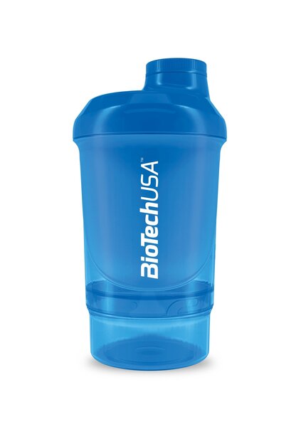 BioTechUSA Wave+ Shaker, Blue - 300 ml. (+ 150 ml.)