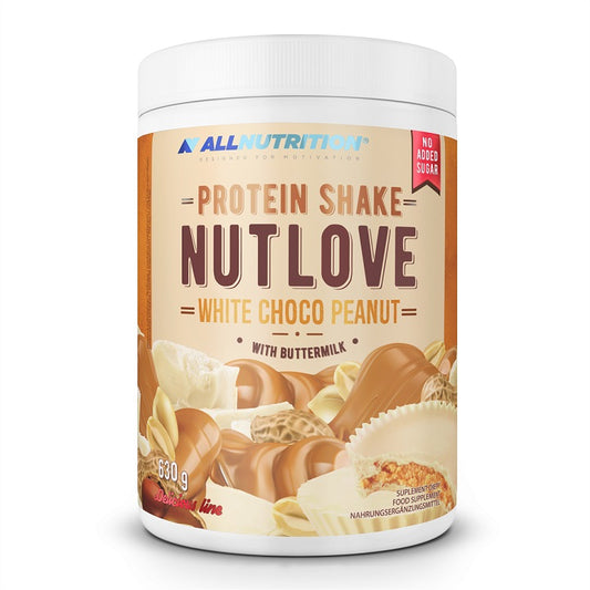 Allnutrition Nutlove Protein Shake, White Choco Peanut - 630g