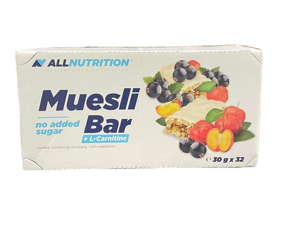 Allnutrition Muesli Bar + L-Carnitine, Yoghurt & Blackcurrant - 32