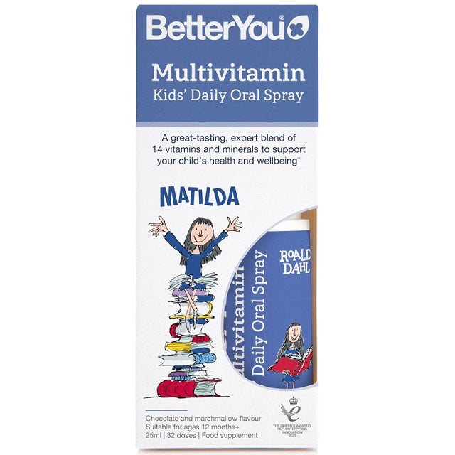 BetterYou Multivitamin Kids' Daily Oral Spray, Chocolate and Marsh