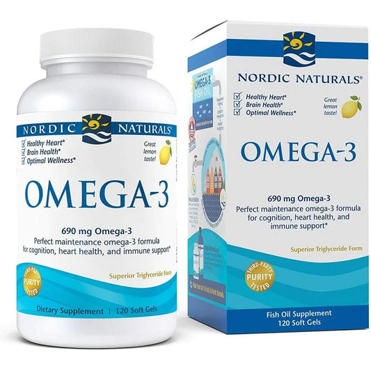 Nordic Naturals Omega-3, 690mg Lemon (EAN 768990027604) - 120 soft