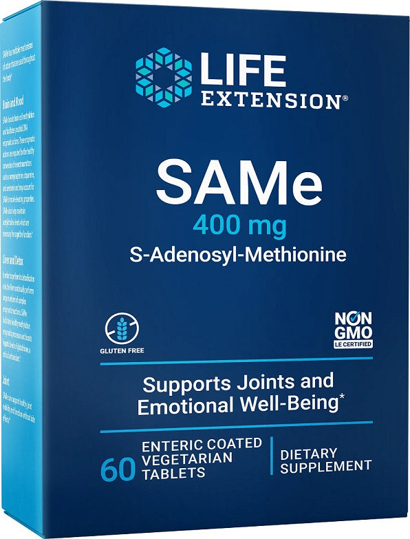 Life Extension SAMe S-Adenosyl-Methionine, 400mg - 60 enteric coat