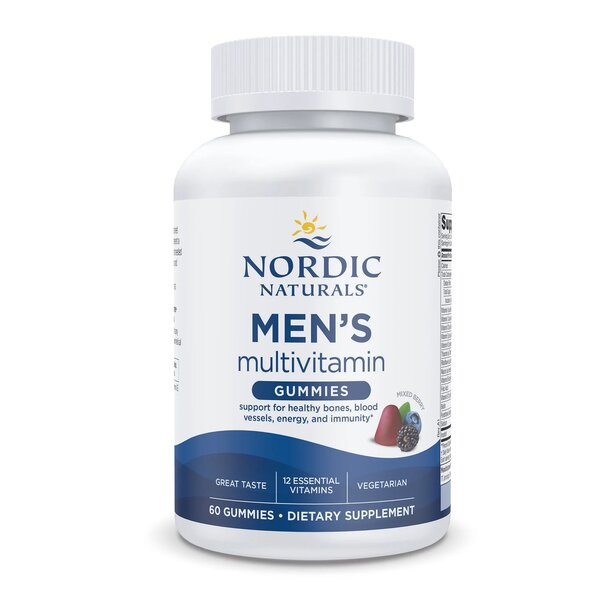 Nordic Naturals Men's Multivitamin Gummies, Mixed Berry - 60 gummi