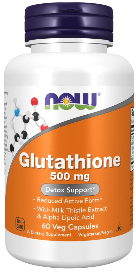 NOW Foods Glutathione with Milk Thistle Extract & Alpha Lipoic Aci