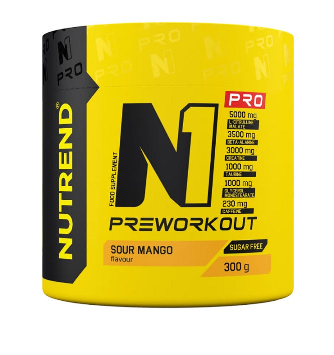 Nutrend N1 Pro Pre-Workout, Sour Mango - 300g