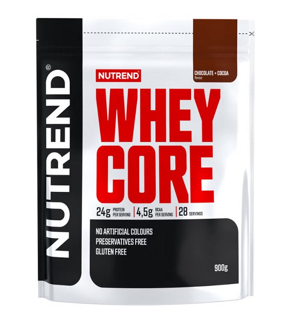 Nutrend Whey Core, Chocolate + Cocoa - 900g
