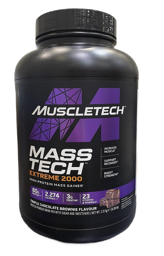 MuscleTech Mass-Tech Extreme 2000, Triple Chocolate Brownie - 2720