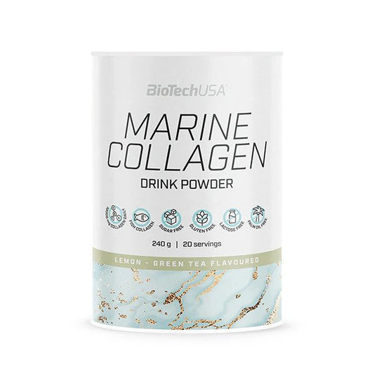 BioTechUSA Marine Collagen, Lemon-Green Tea - 240g