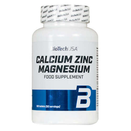 BioTechUSA Calcium Zinc Magnesium for Active - 100 tablets