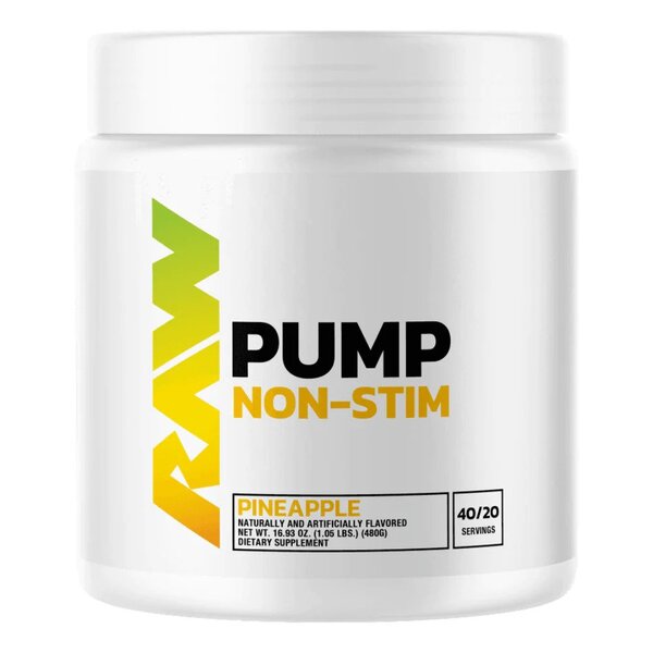 Raw Nutrition Pump Non-Stim, Pineapple - 480g