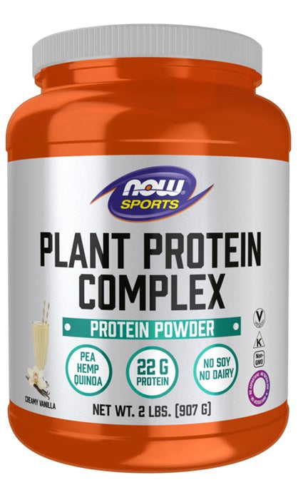 NOW Foods Plant Protein Complex, Creamy Vanilla - 907g