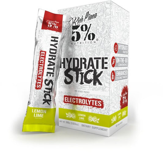 5% Nutrition Hydrate - Legendary Series Stick Packs, Lemon Lime