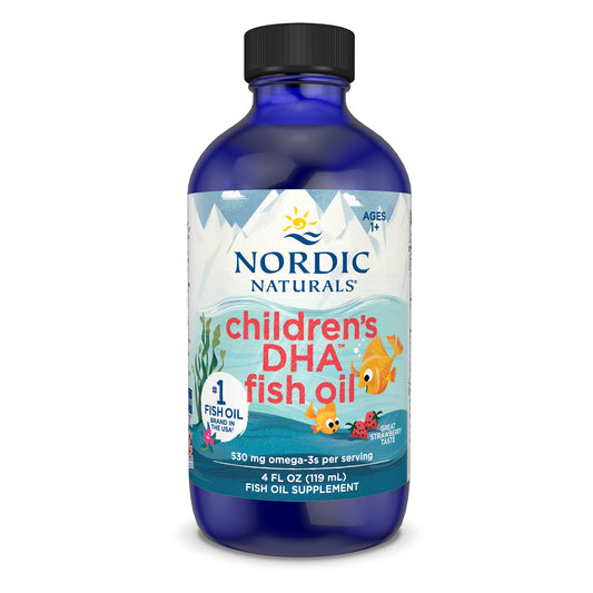 Nordic Naturals Children's DHA, 530mg Omega-3 Strawberry - 119 ml.